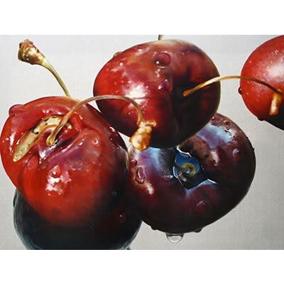 Prunis avis (Cherry Ripe I): 2009, Oil on Belgian Linen, 96 x 126cm