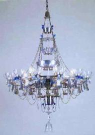 Madeleine Boulesteix, chandelier made from found objects. Photograph: British Council Collection