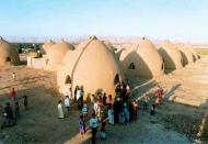 Baninajar Refugee Camp, Khuzestan, Iran. Shelters built with Super Adobe system created by Nader Kha