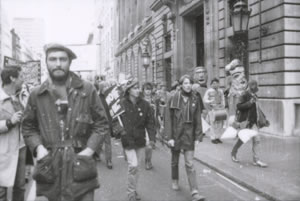 Mark Constantine on the CND march in London, October 1983