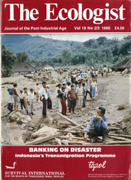 Cover of Ecologist issue 1986-02