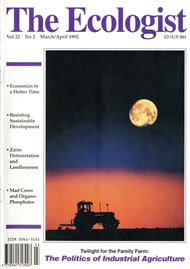 Cover of Ecologist issue 1992-03