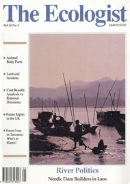 Cover of Ecologist issue 1996-05