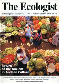 Cover of Ecologist issue 1997-11